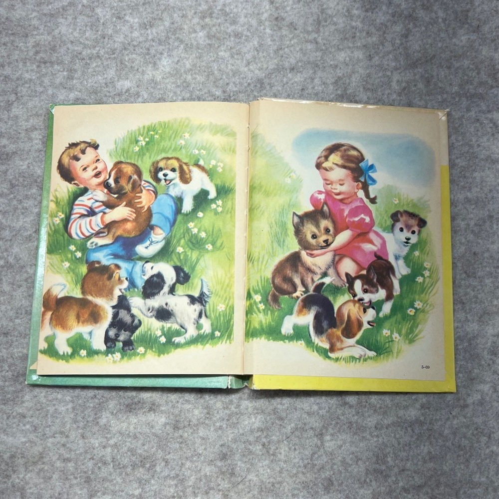 Rand McNally Puppies Junior Elf Book Kids Vintage 1952 8037 - Picture 3 of 7
